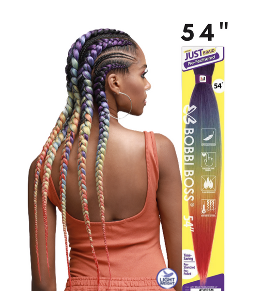 Sensationnel African Collection Jumbo Braid Pre Stretched X Pression Hair  6x 58” ( 2 Dark Brown )