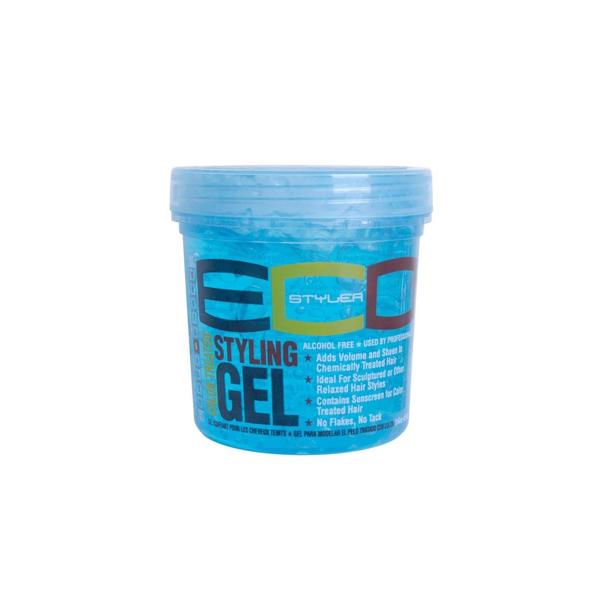 Eco Style Blue Sport Hair Styling Gel with Maximum Hold, 8 Oz
